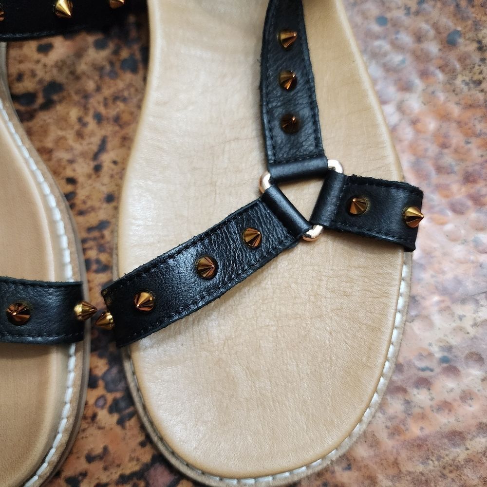 Carvela 'Kilter' Black Studded Leather Sandals - Picture 5 of 16